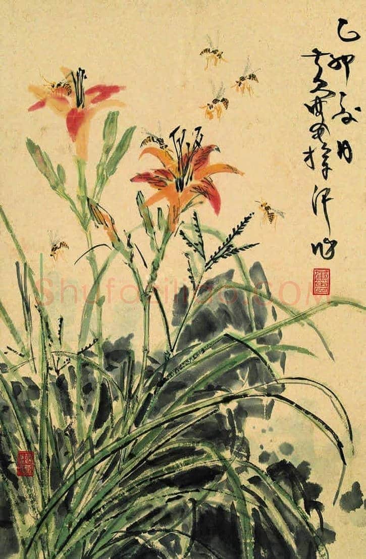 黄胄花卉作品，极少见！ | 书画文摘