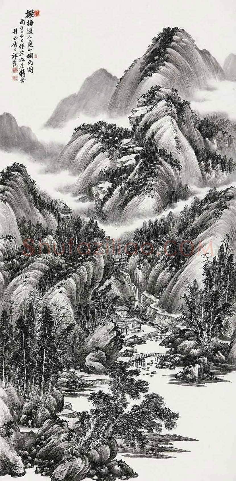 祁昆山水画作品欣赏 | 书画文摘