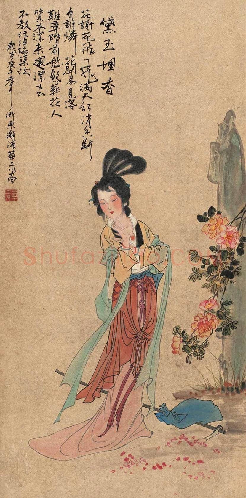 华三川工笔仕女作品欣赏 | 书画科普