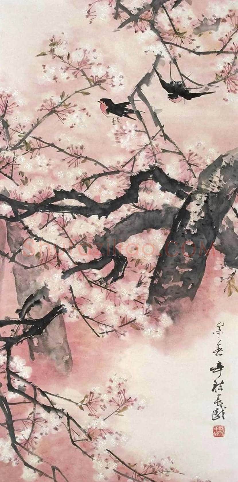 张辛稼花鸟画作品欣赏 | 书画学堂