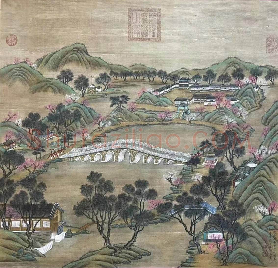 清宫遗珍——唐岱沈源《圆明园三景图》 | 国画欣赏