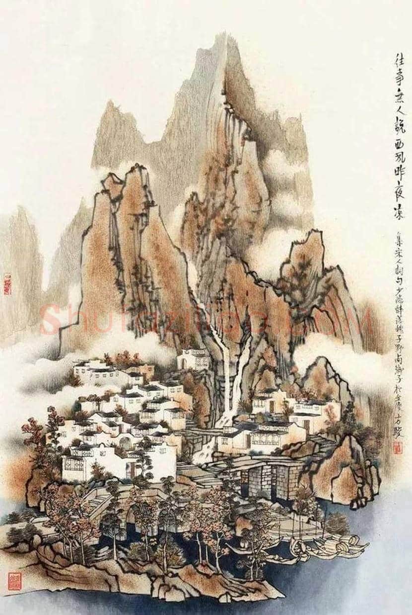 方骏山水画作品欣赏 | 书画常识