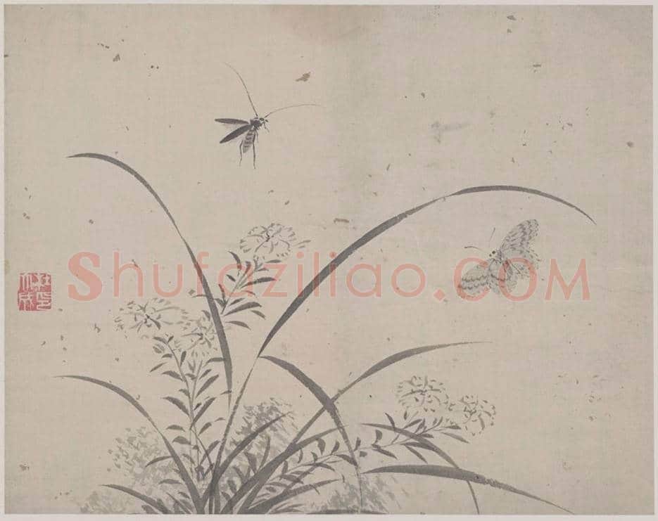杜大成《花卉草虫图册》图赏 | 传世国画赏析