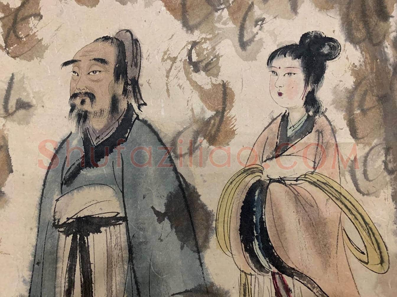 傅抱石《东山携妓图》,尽显魏晋风流 | 国画图片
