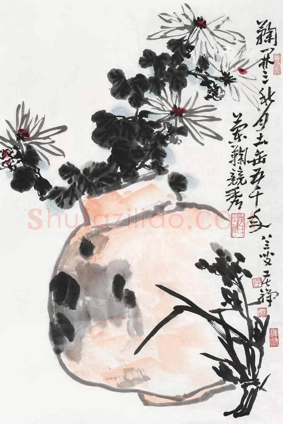 李苦禅笔下的梅兰竹菊 | 书画学堂