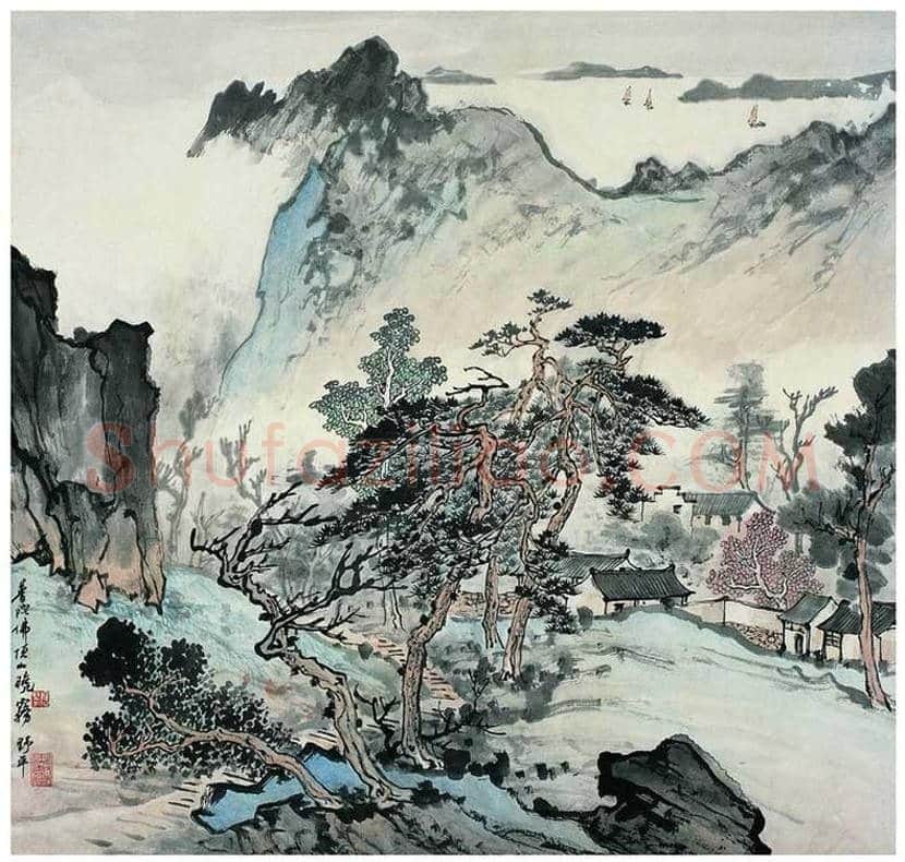 应野平山水画作品欣赏 | 书画文摘