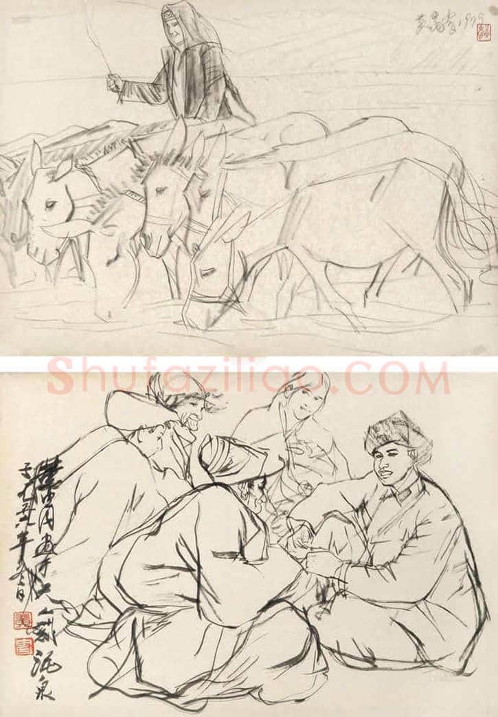 黄胄速写拍卖价格 | 书画知识