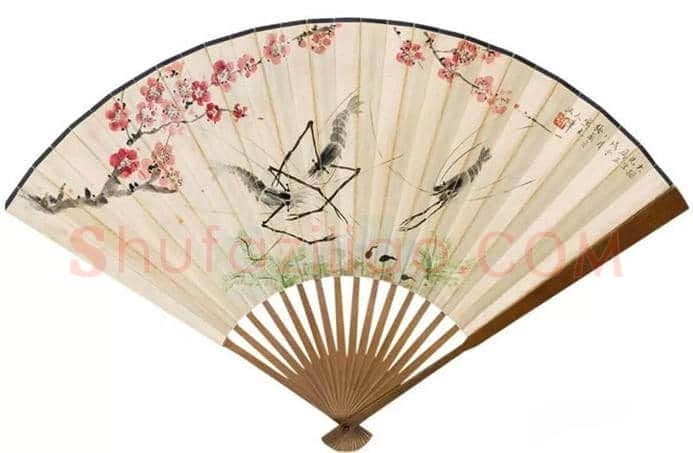 梅兰芳花鸟扇面欣赏,清丽秀雅! | 书画百科