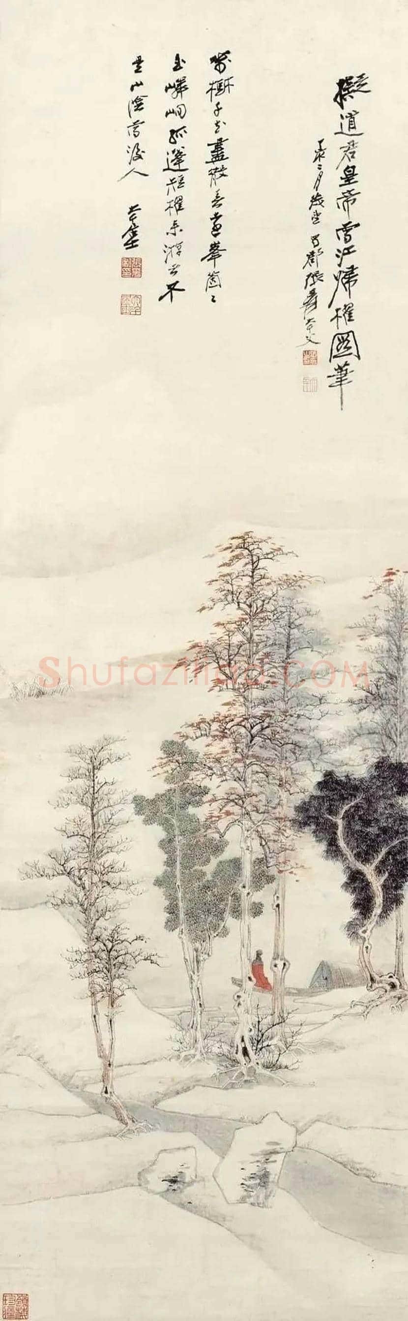 张大千笔下的雪景山水,沁人心脾! | 书画学堂
