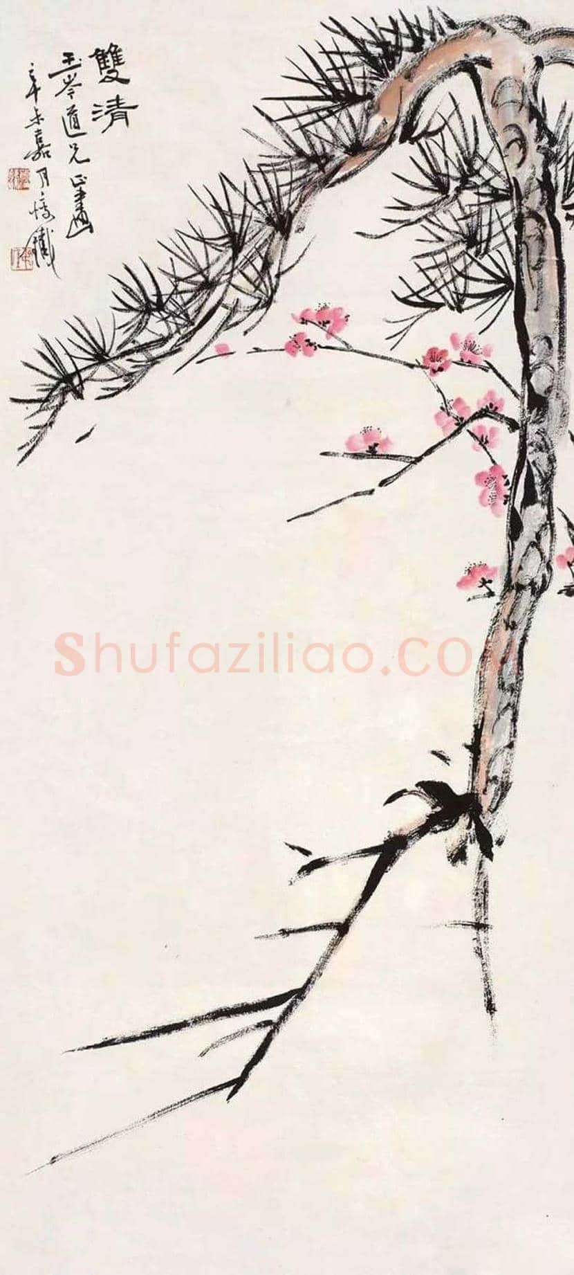 钱瘦铁梅花作品欣赏 | 书画百科