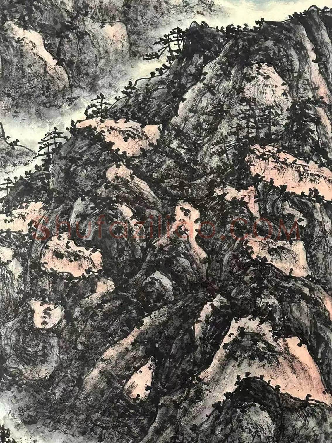 赖少其《四郭青山处处同》，珍品佳构 | 国画图片
