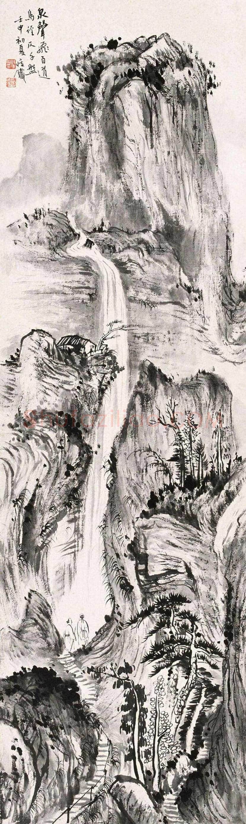 钱瘦铁山水画作品欣赏 | 书画常识