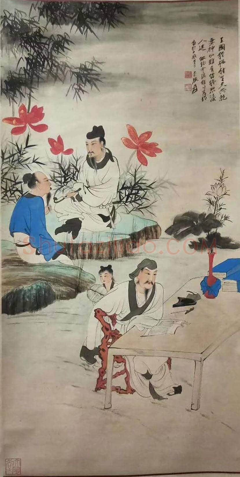 张大千《仿钱霅溪稚川高躅图》，至臻佳作 | 国画鉴赏