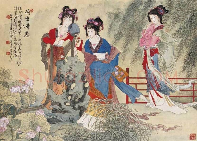 华三川工笔仕女作品欣赏 | 书画科普