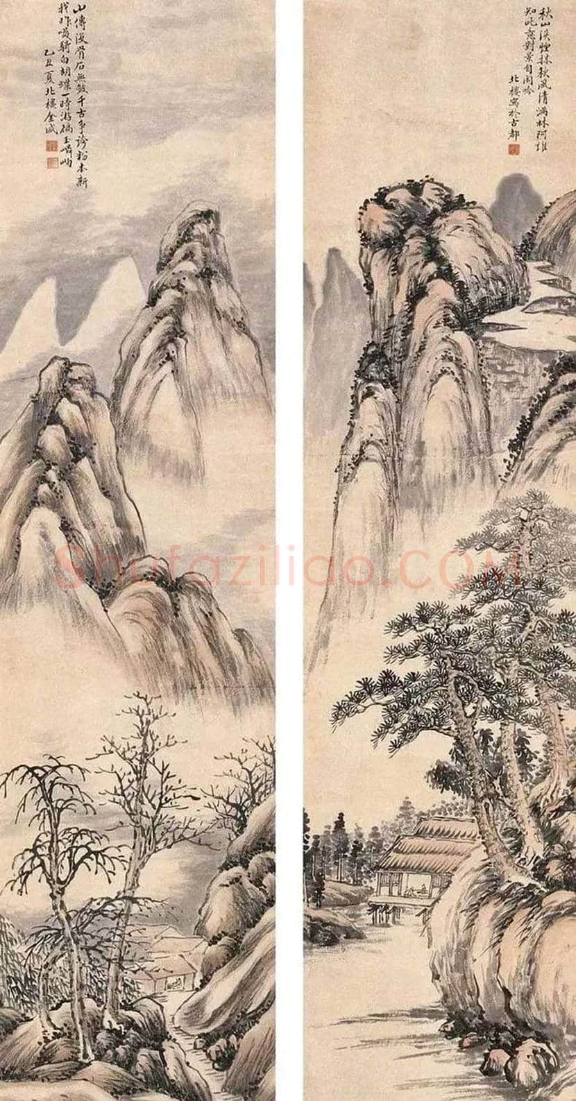 金城山水画作品欣赏 | 书画学堂