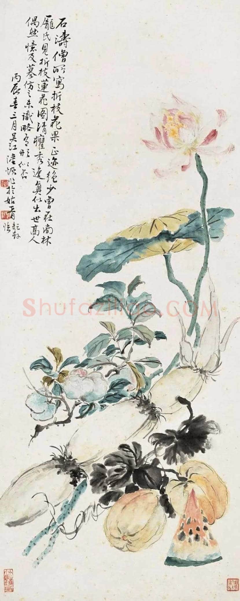 陆恢花鸟画作品欣赏 | 书画讲解