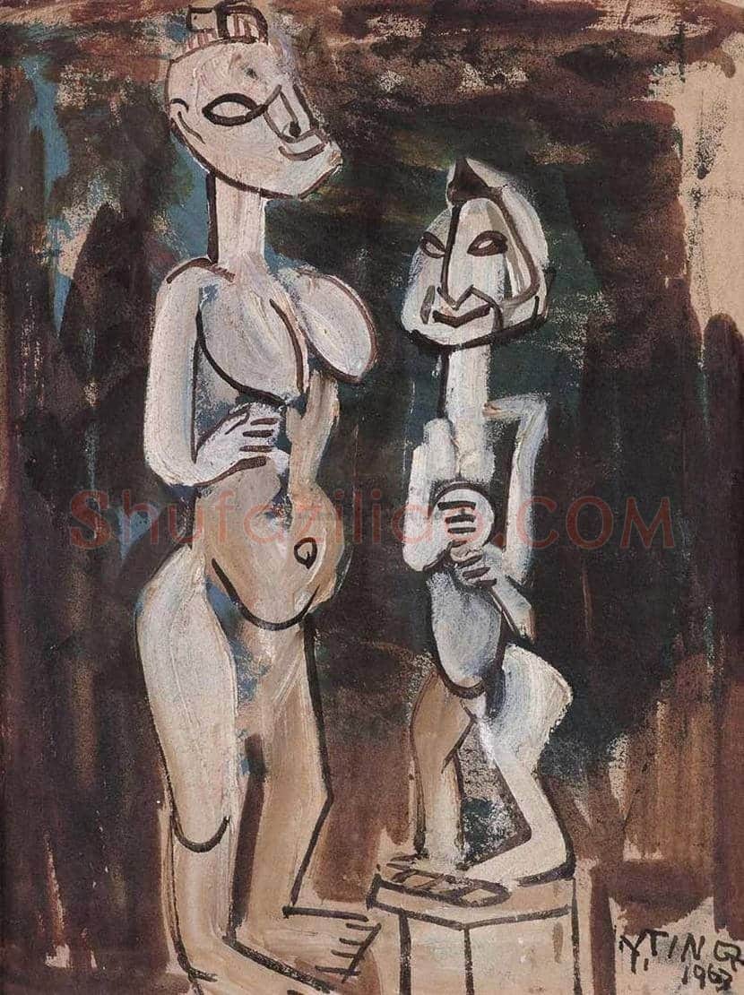 丁衍庸人物画作品欣赏 | 书画学堂