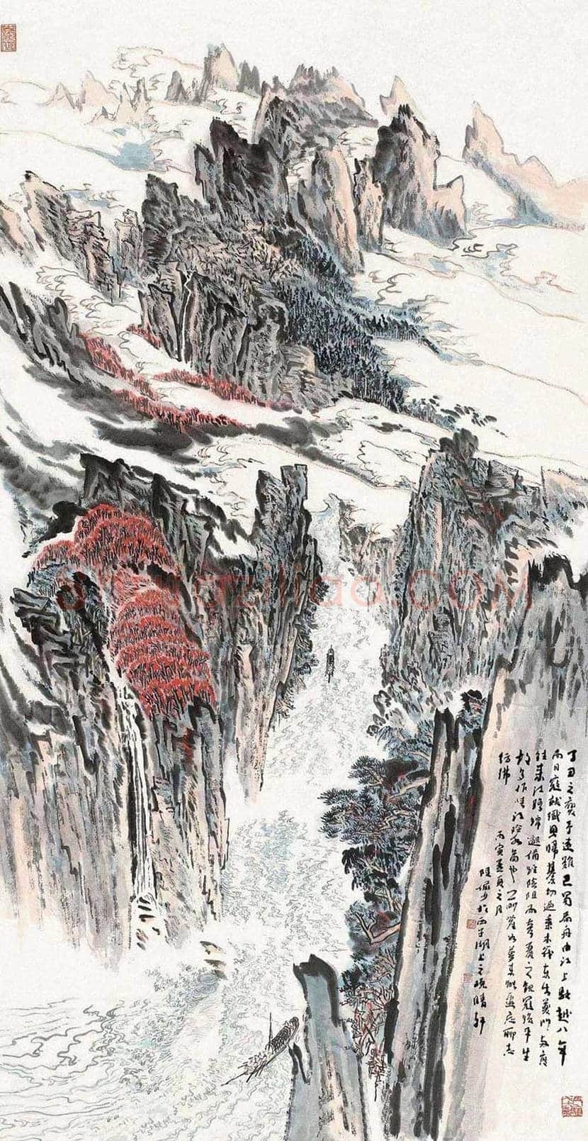 陆俨少《千里江陵图》欣赏 | 书画知识
