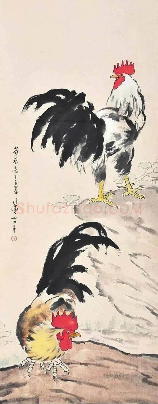 徐悲鸿笔下的46幅家畜图,形象生动 | 书画文摘