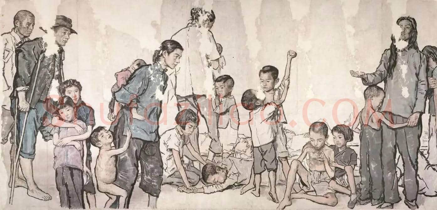 《流民图草稿》,蒋兆和艺术研究的新发新! | 国画赏析