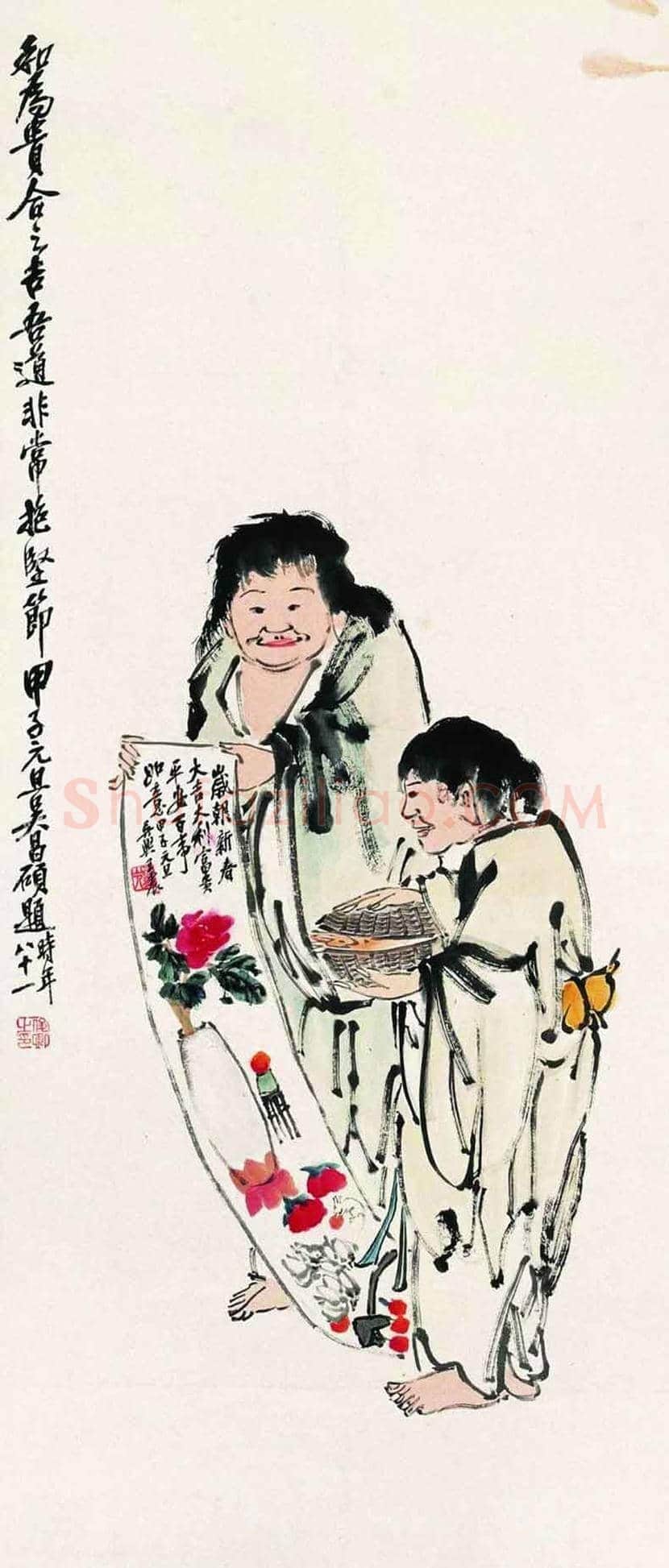 中国书画之中的「和合二仙」 | 书画文摘