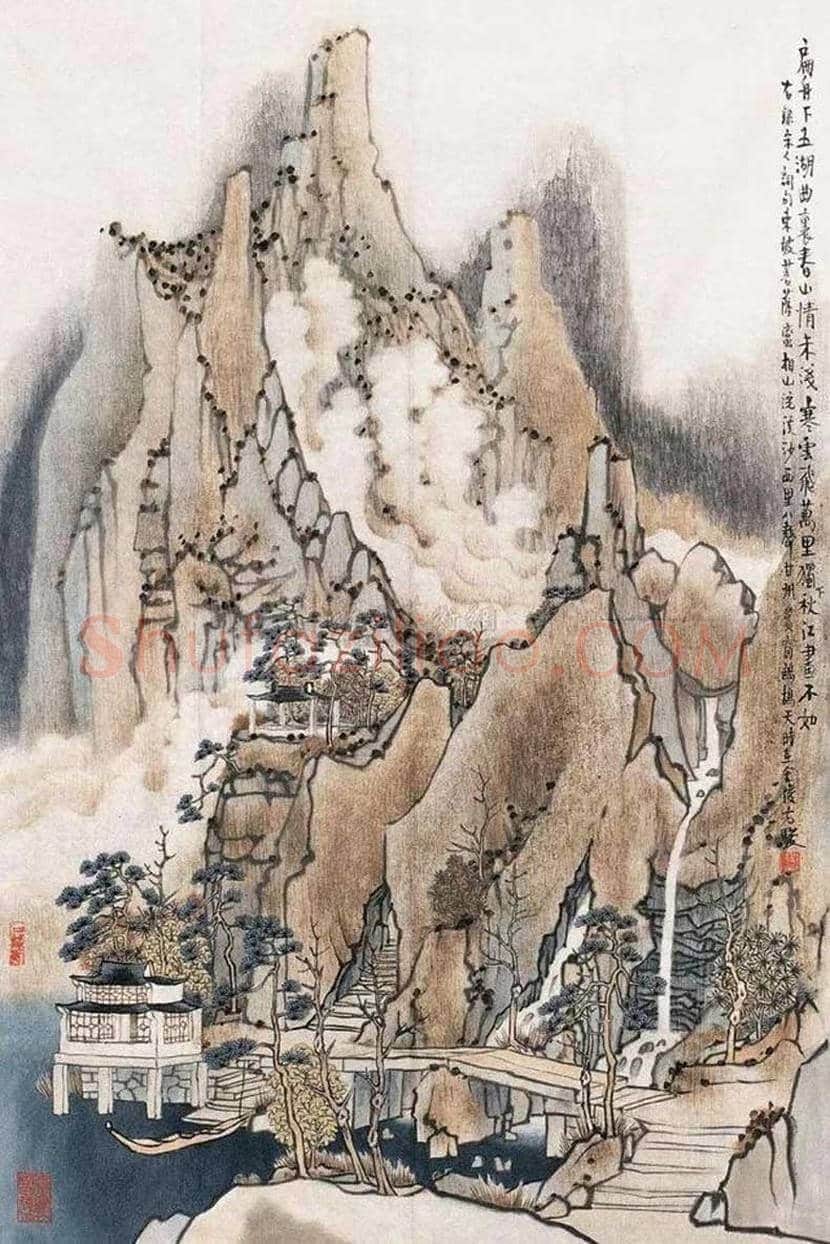 方骏山水画作品欣赏 | 书画常识