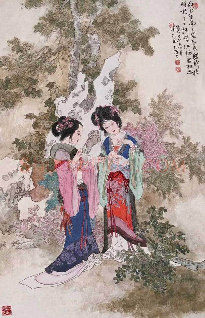 华三川工笔仕女作品欣赏 | 书画科普