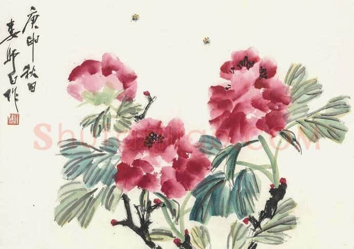 娄师白牡丹作品欣赏 | 书画学堂
