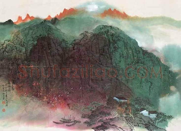 宋文治泼彩山水令人沉醉，可媲美张大千！ | 书画讲解