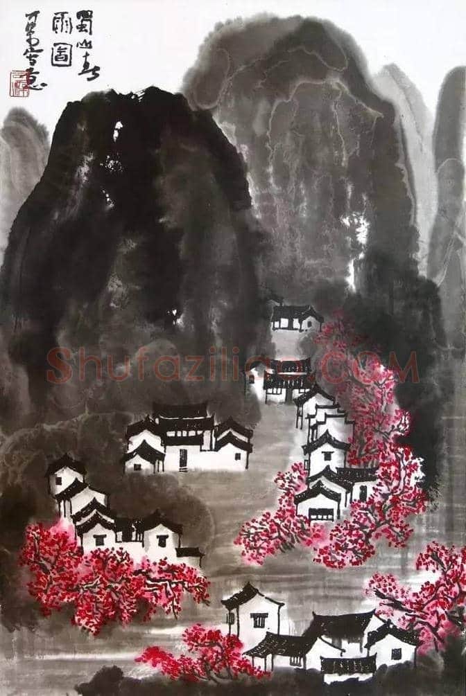 李可染笔下的春色图 | 书画资料