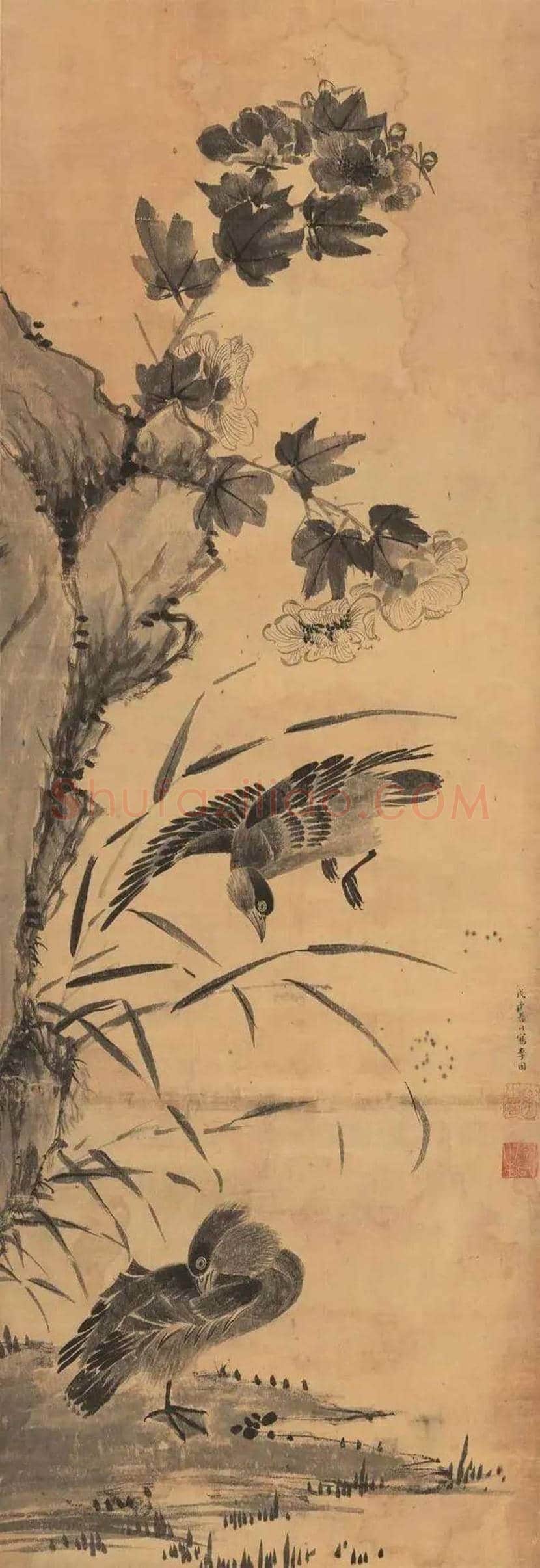 李因作品欣赏 | 书画资料