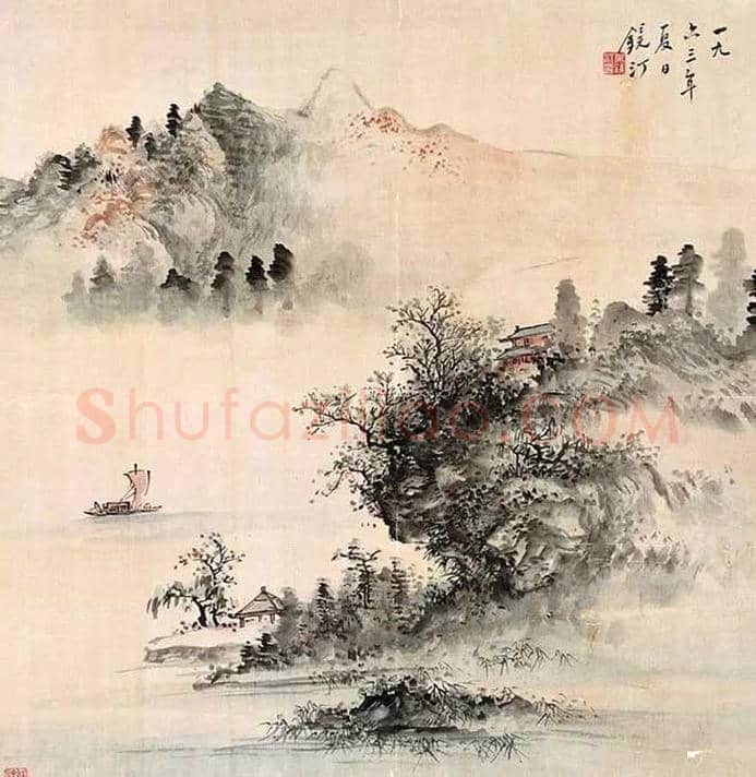 吴镜汀山水画欣赏 | 书画知识