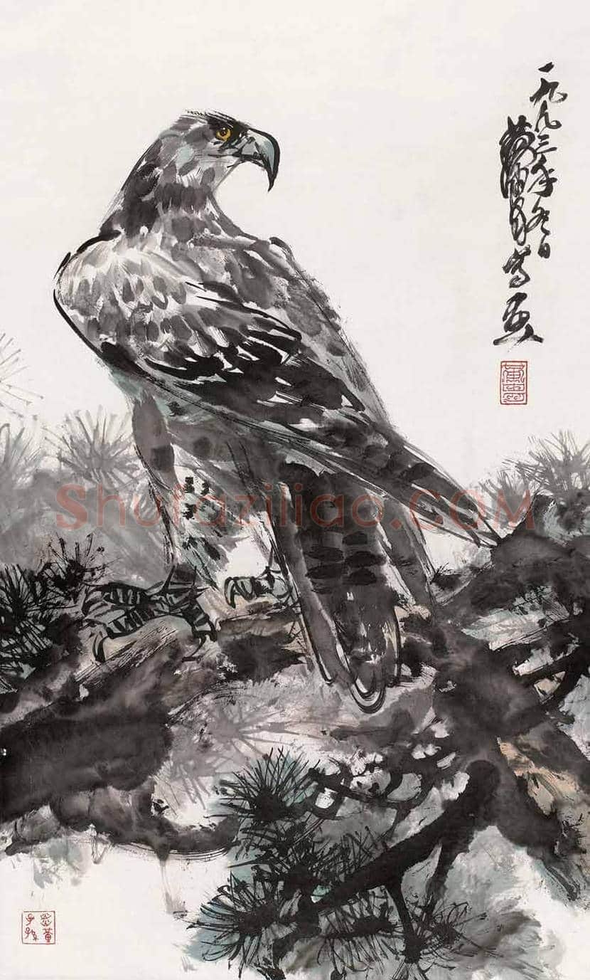 黄胄《松鹰图》欣赏 | 书画学堂