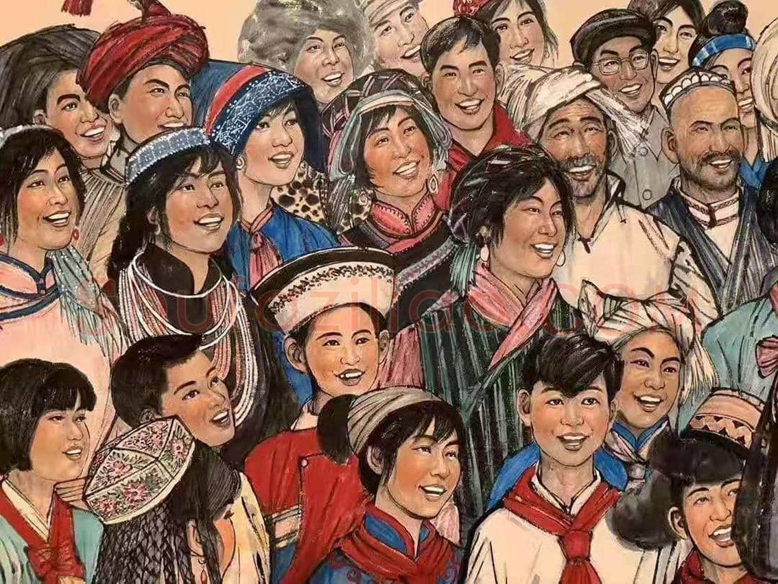黄胄作品《鞠躬尽瘁为人民》,馆级丈六巨制! | 国画欣赏