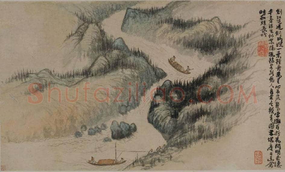石涛神品《石涛上人山水册》欣赏 | 书画百科