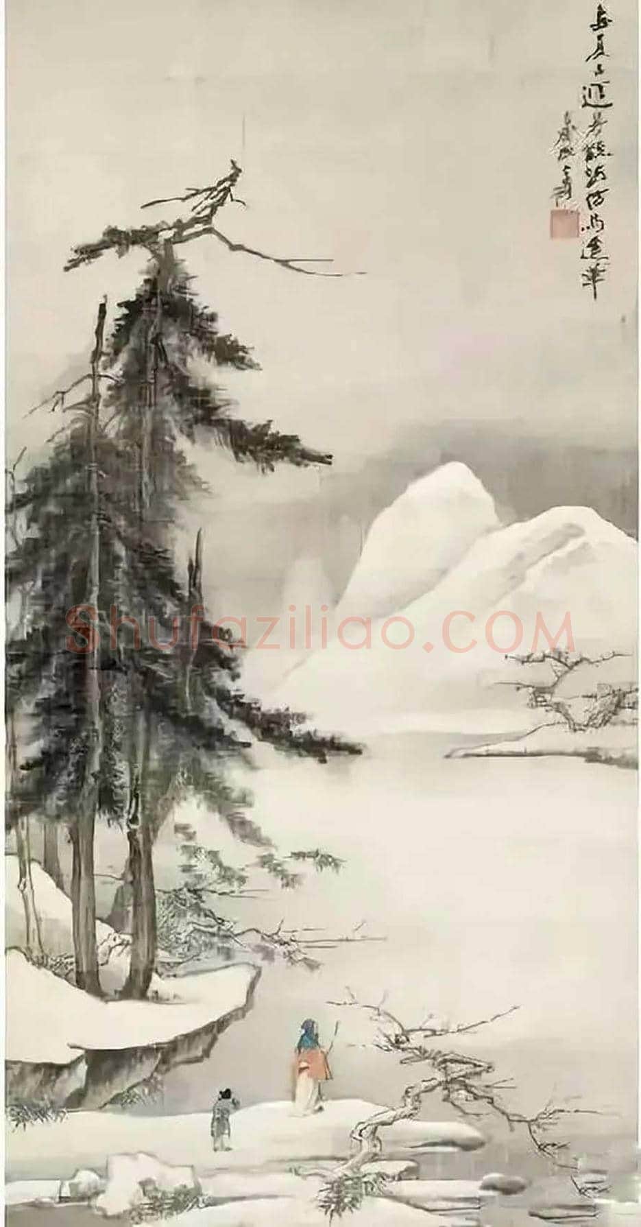 张大千笔下的雪景山水,沁人心脾! | 书画学堂