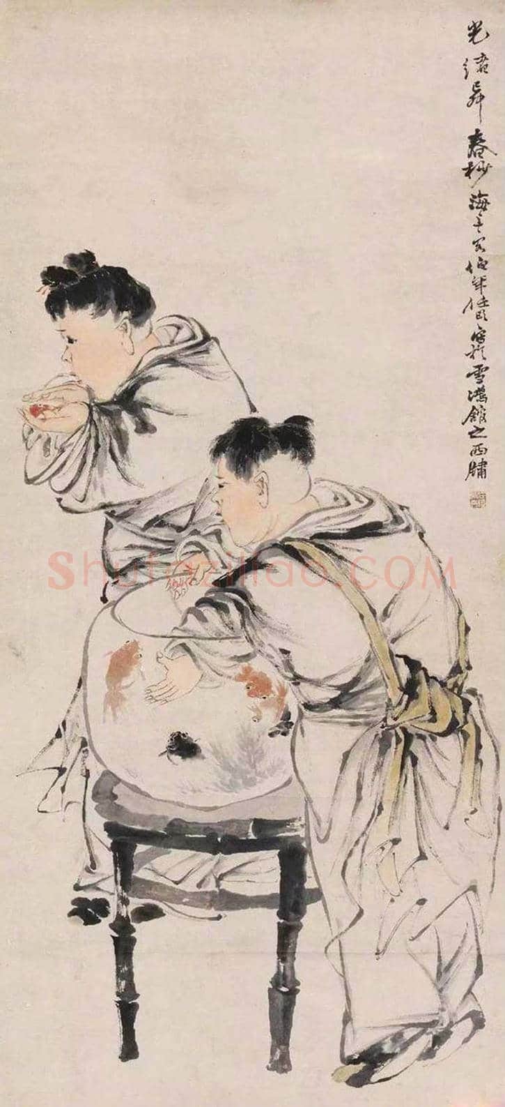 任伯年人物画欣赏 | 书画讲解