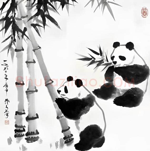 吴作人的熊猫图欣赏 | 书画科普