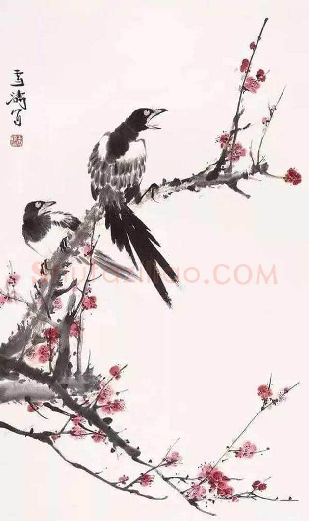 王雪涛梅花作品欣赏 | 灵性画梅 | 书画常识