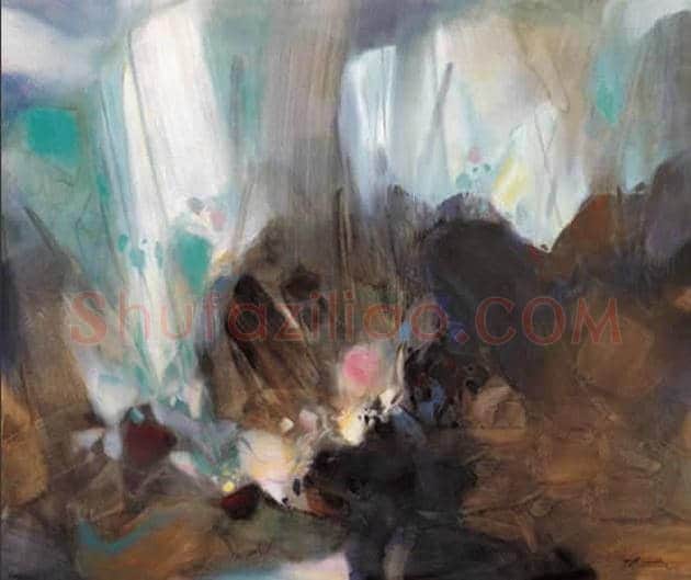 朱德群(1951-2004期间)作品欣赏 | 书画百科