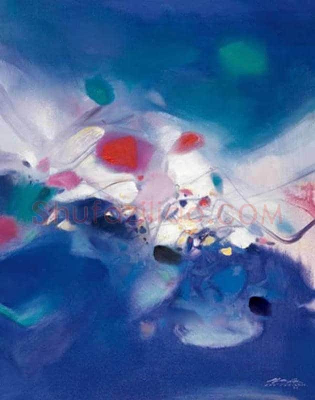 朱德群(1951-2004期间)作品欣赏 | 书画百科