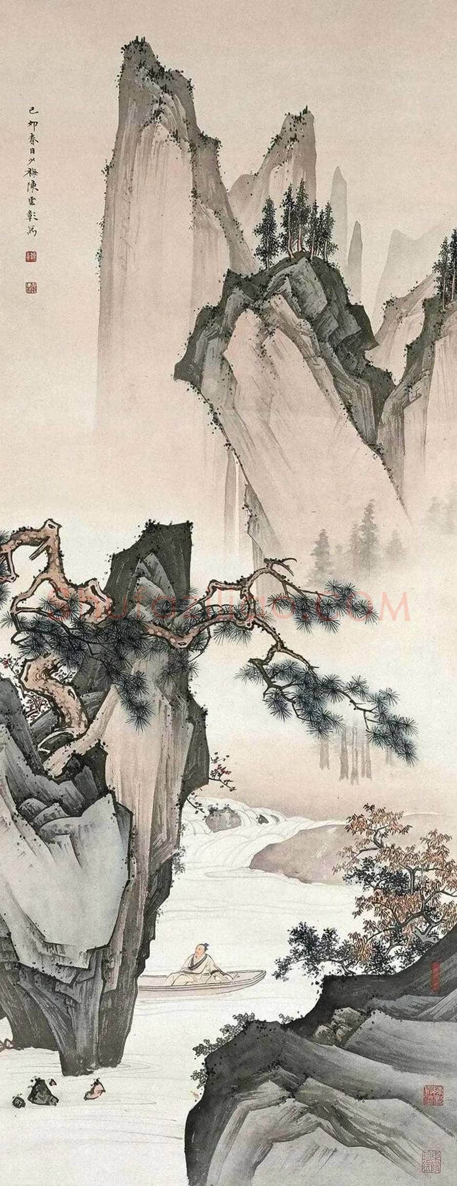 陈少梅先生的笔下四季，美到心醉！ | 书画知识