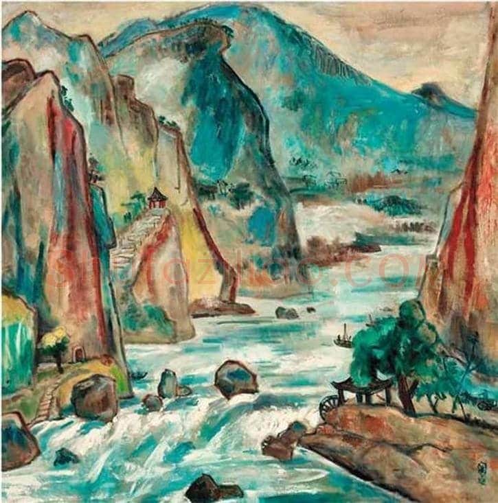 关良最贵成交作品《石门》,2300万元 | 书画学堂