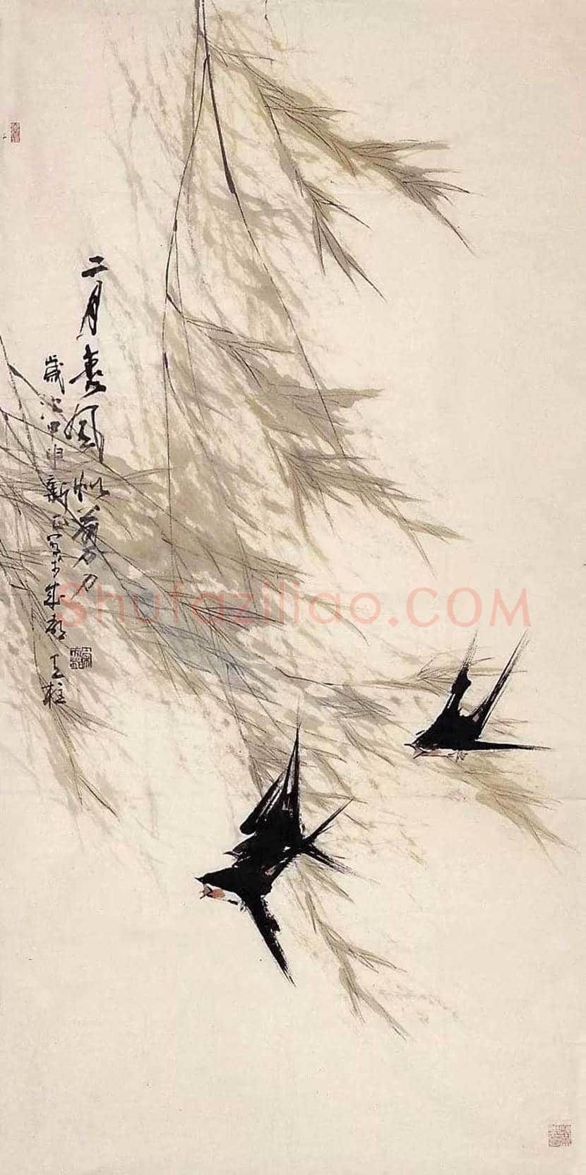 秦天柱花鸟画作品欣赏 | 书画学堂