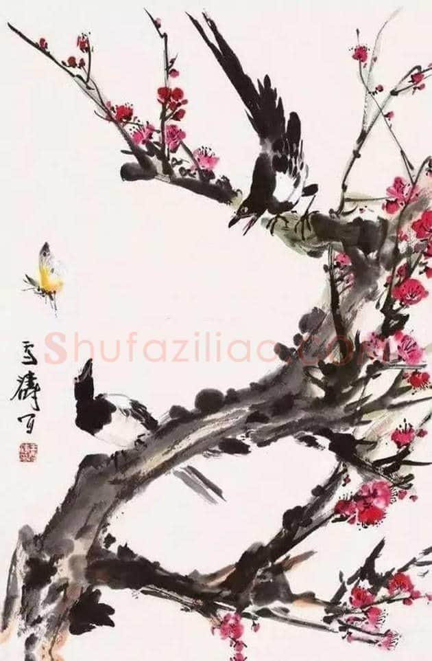 王雪涛梅花作品欣赏 | 灵性画梅 | 书画常识