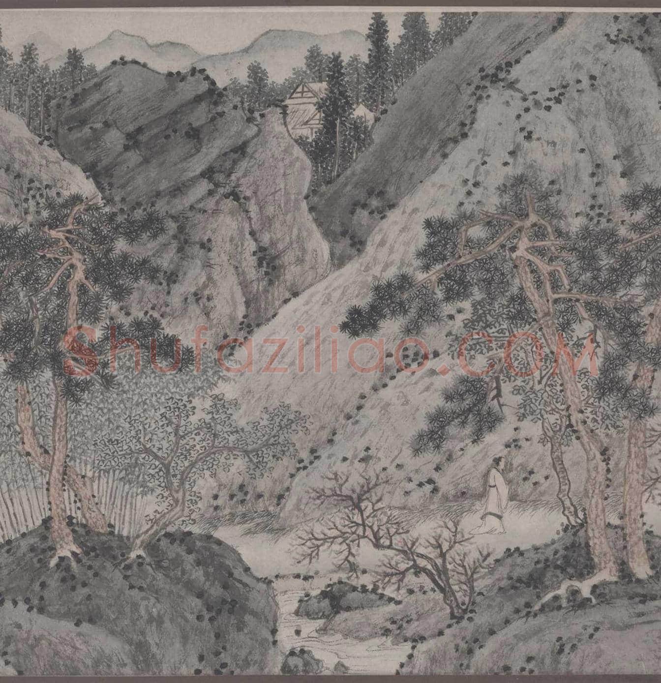 文徵明《桃源问津图》图赏 | 传世国画作品