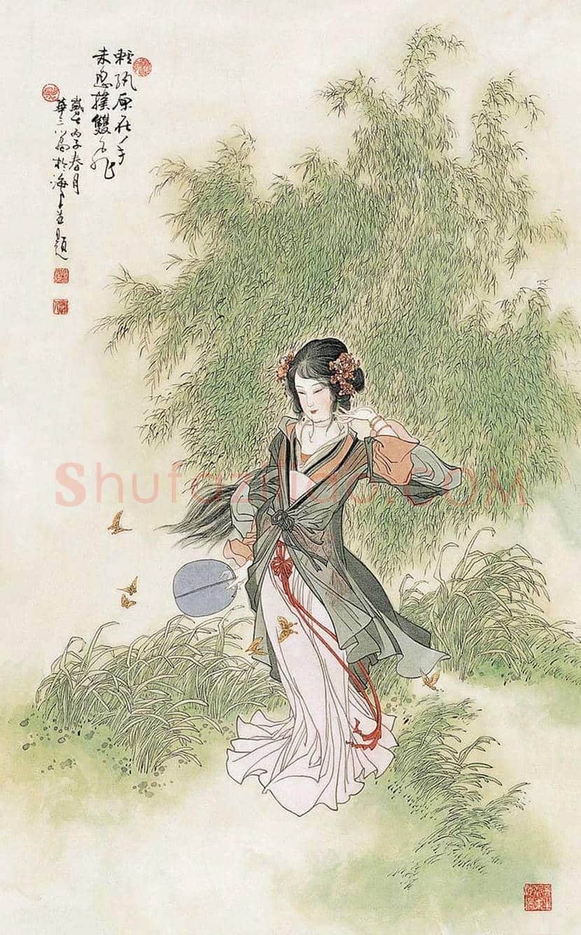 华三川工笔仕女作品欣赏 | 书画科普