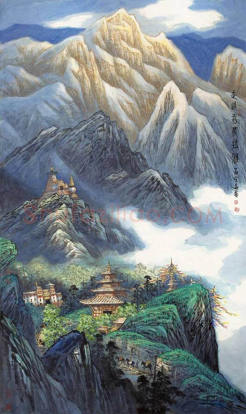 苗重安山水画作品欣赏 | 书画百科