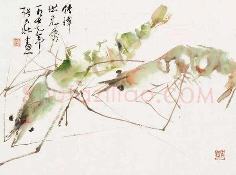 张大壮画虾作品欣赏 | 书画学堂