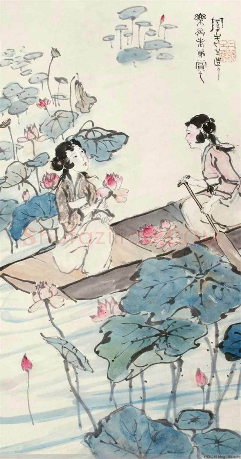 吕凤子人物画作品欣赏 | 书画百科
